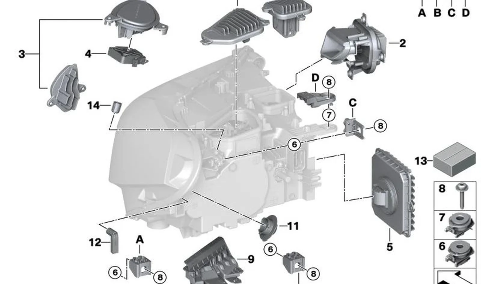 Módulo LED luz conducción diurna derecha OEM 63117489238 para BMW X2 (F39) y más. Original BMW. - Image 6