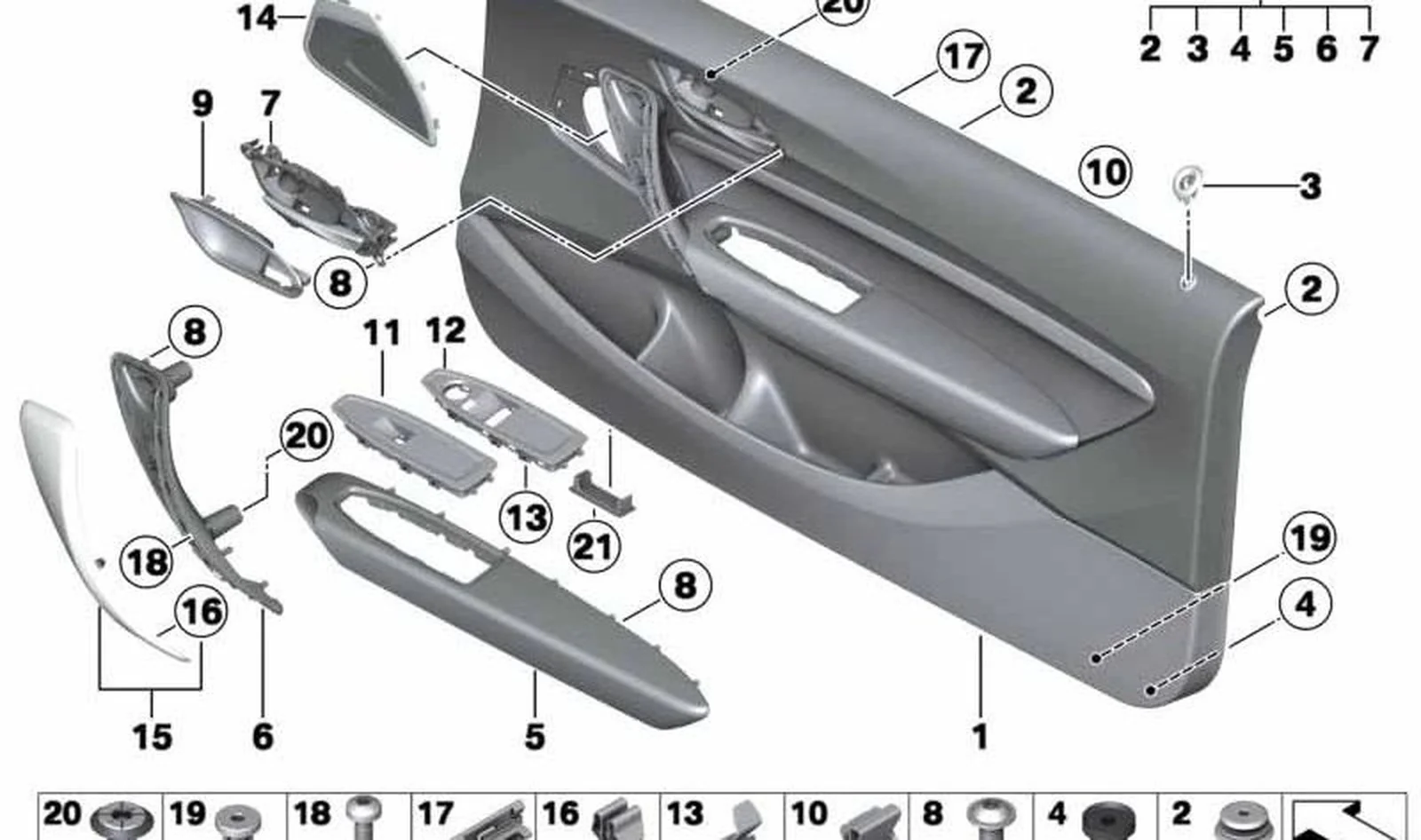 Moldura altavoz metal izquierda OEM 51417278449 para BMW F20, F21, F22, F87 M2... y más. Original BMW. - Image 4
