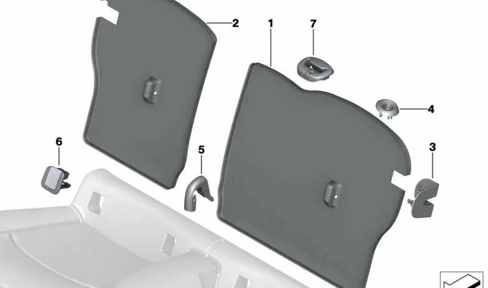 Moldura cojinete central OEM 52207348022 para MINI F55, F56 Cooper. Original MINI. - Image 4