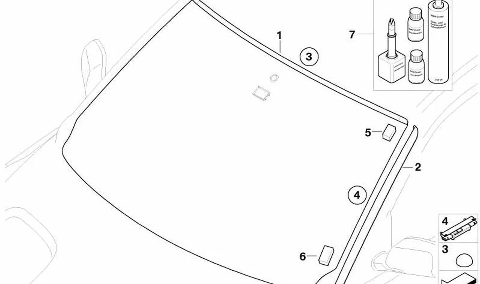 Moldura colector de agua derecha OEM 51313420830 para BMW X3 E83, E83 LCI. Original BMW. - Image 4