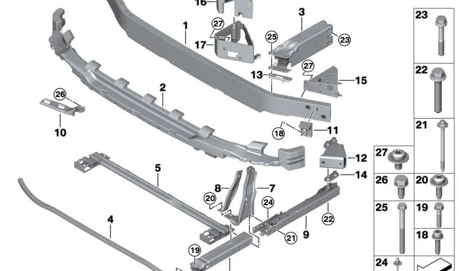 Absorbente del paragolpes delantero OEM 51647378723 para MINI Countryman F60 (2015-2020) y F60 LCI (2019-2024). Original MINI. - Image 4