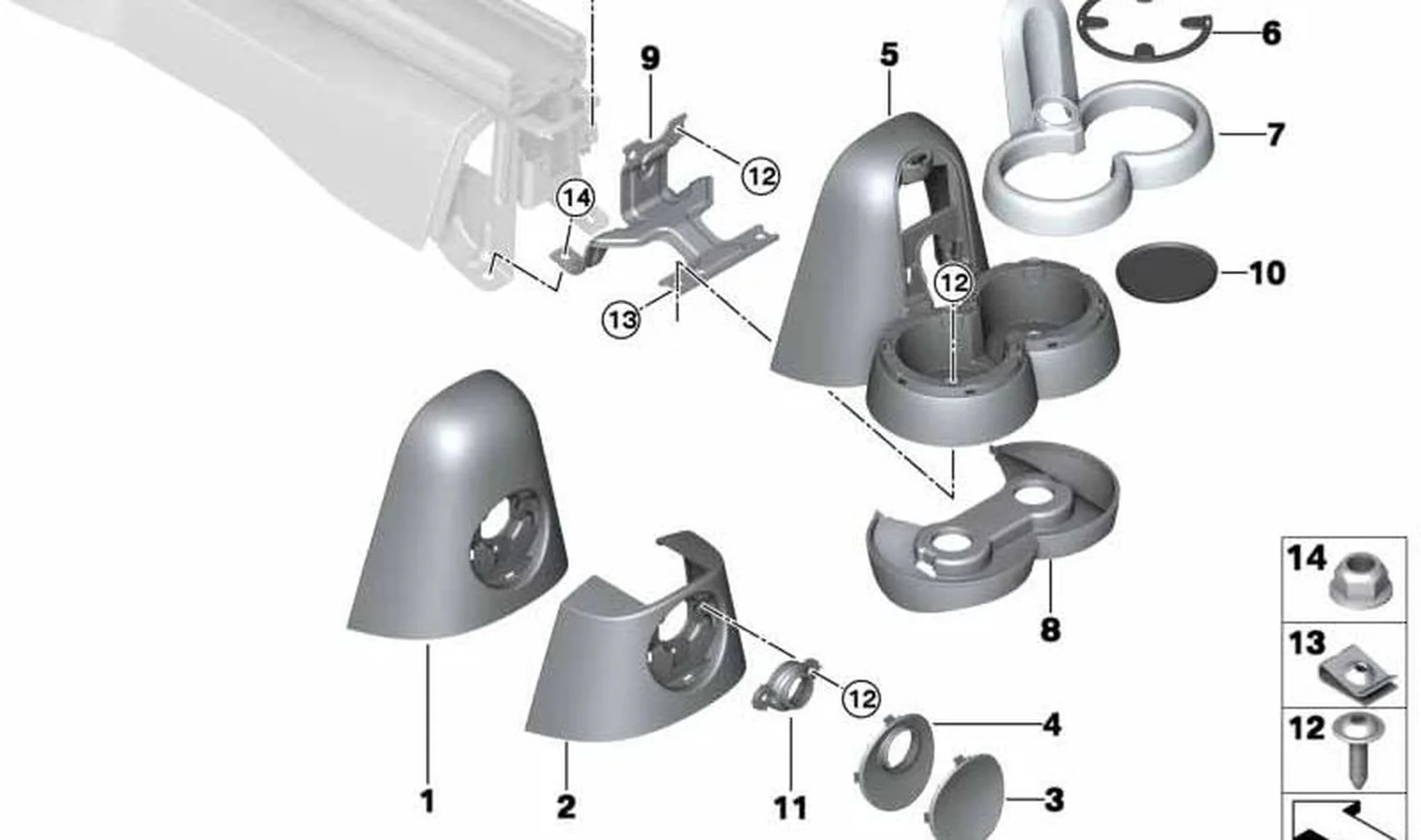 Moldura revestimiento OEM 51169806277 para MINI Countryman R60, Paceman R61. Original MINI. - Image 4
