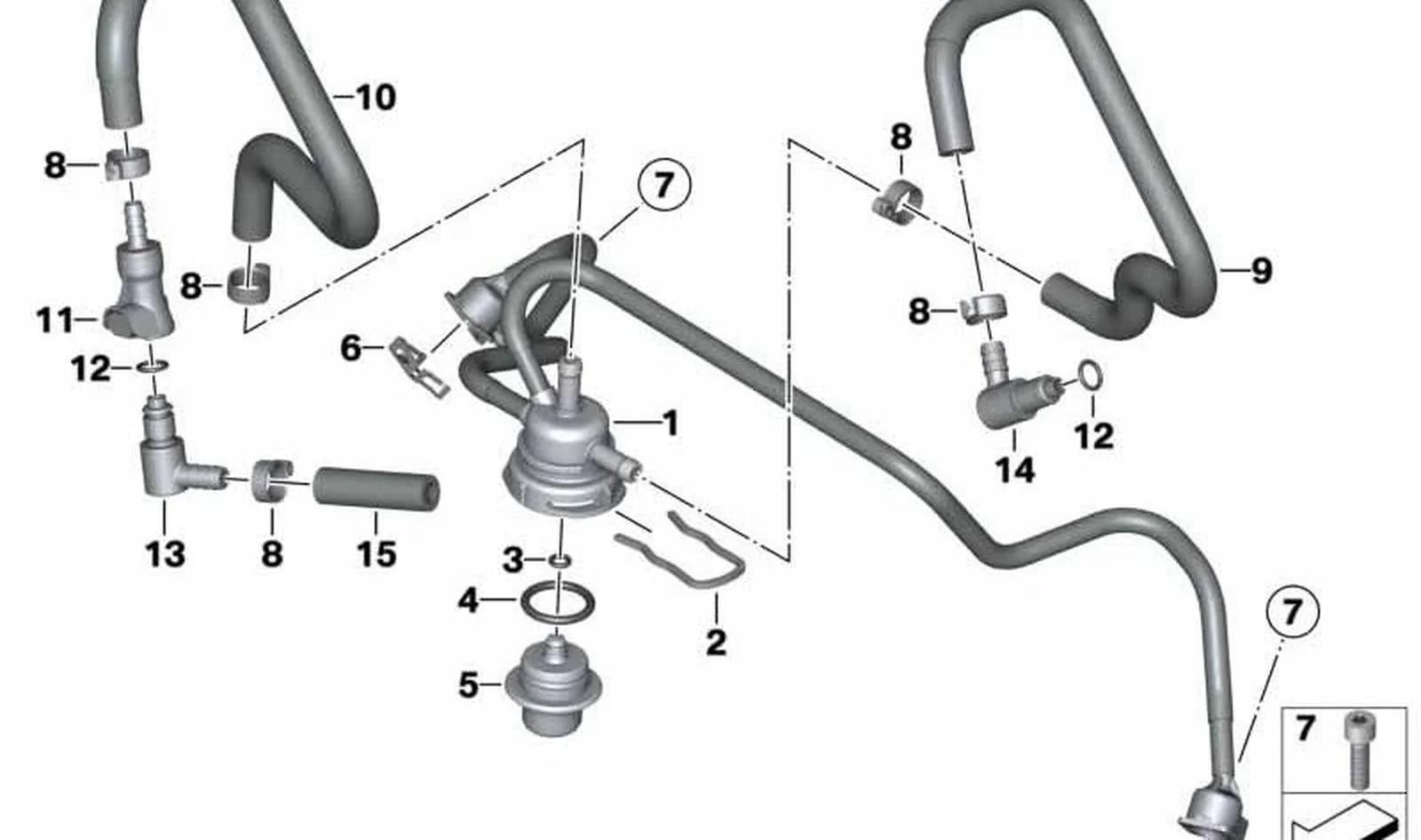 Muelle opresor OEM 13537702892 para motos BMW R 1200 GS, R 1200 GS Adventure, R nineT, R nineT Pure... y más. Original BMW Motorrad.