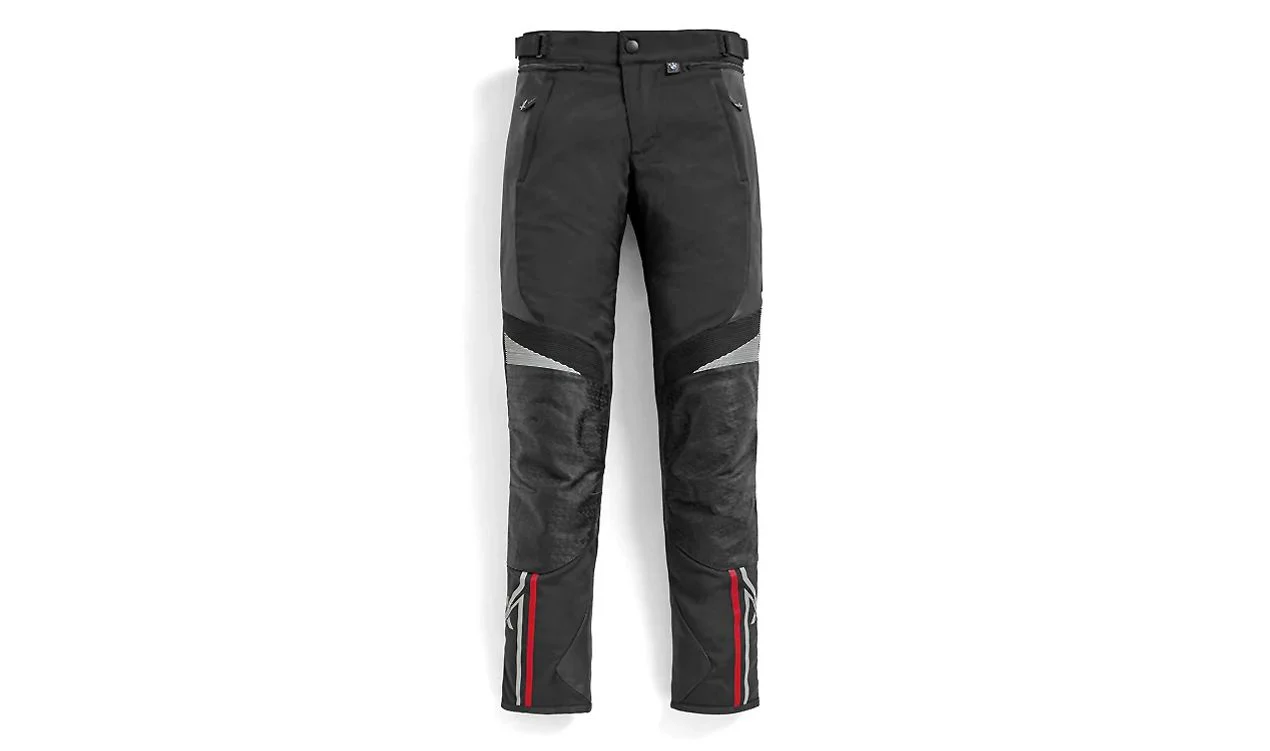 Pantalón XRide negro OEM 76111540244 para motos BMW. Válido para turismo y adventure. Talla 110, masculino. Original BMW Motorrad.