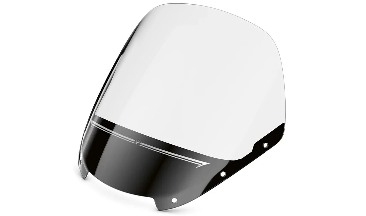 Parabrisas alto tintado OEM 77339444312 para motos BMW R 18 B, R 18 Transcontinental. Original BMW Motorrad.