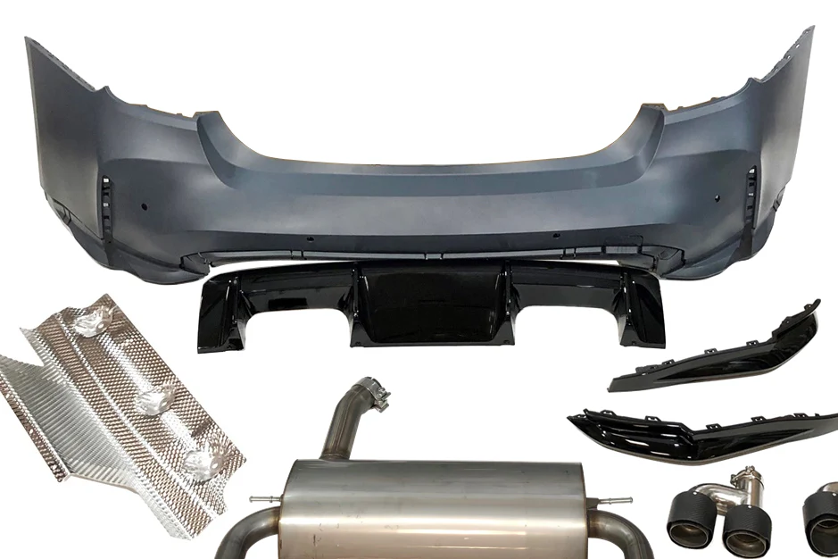 Paragolpes Trasero BMW F30 Look G80 Escape - Image 2