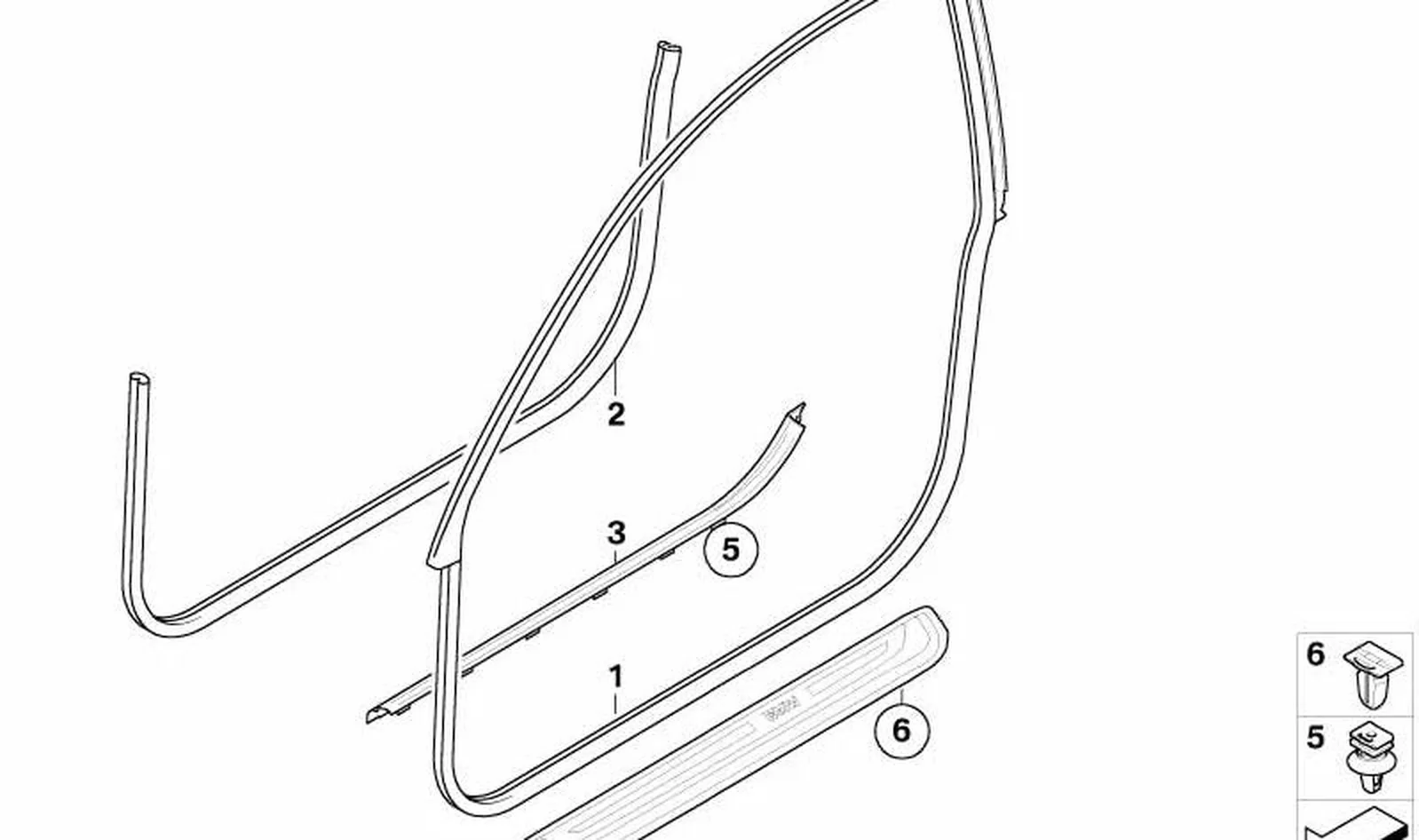 Paramento de entrada derecho OEM 51477079960 para BMW Serie 6 E63, E64. Original BMW. - Image 8