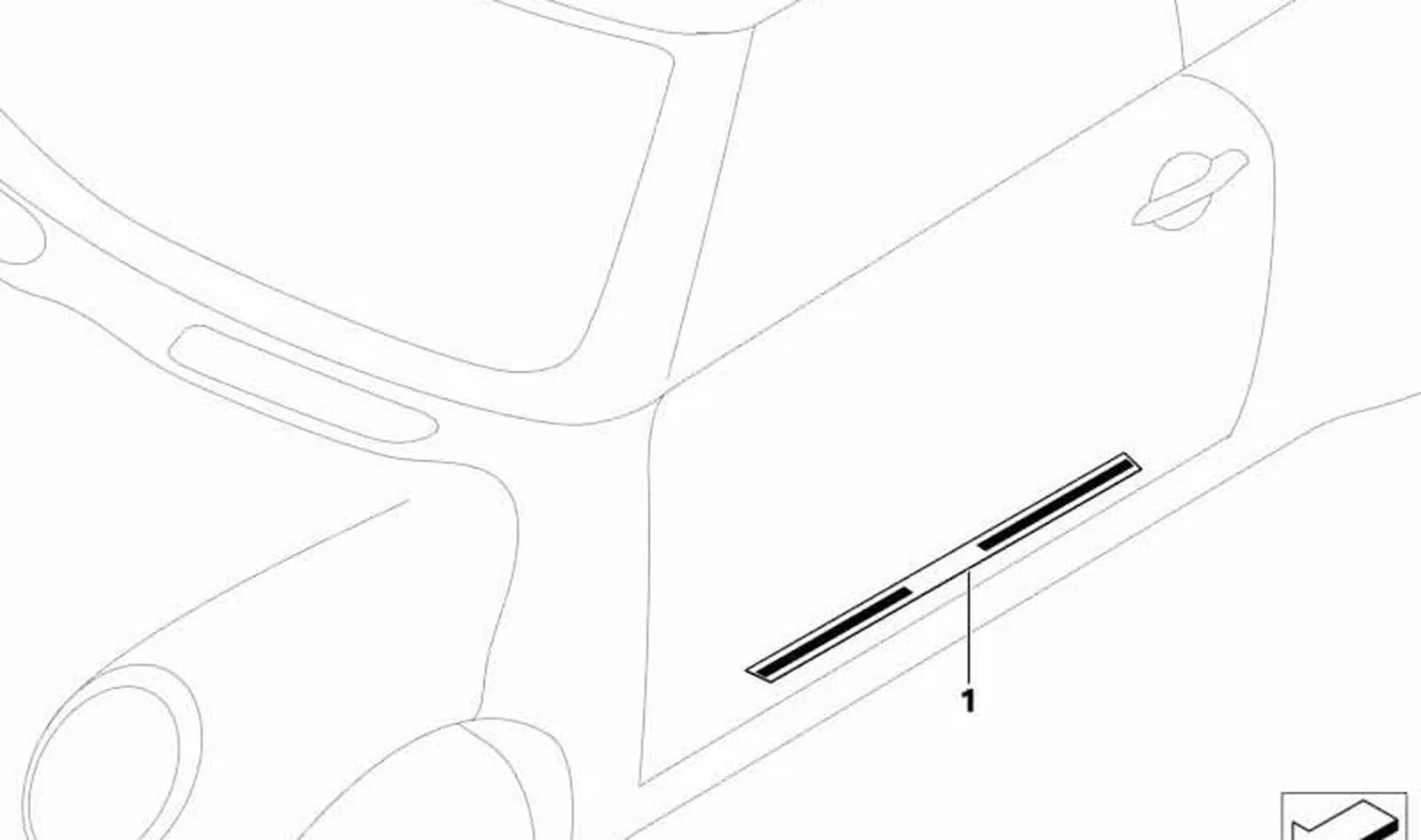 Paramento de entrada OEM 51477406649 para MINI R56, R56 LCI, Clubman R55, Clubman R55 LCI, Cabrio R57, Cabrio R57 LCI, Coupé R58, Roadster R59. Original MINI. - Image 2