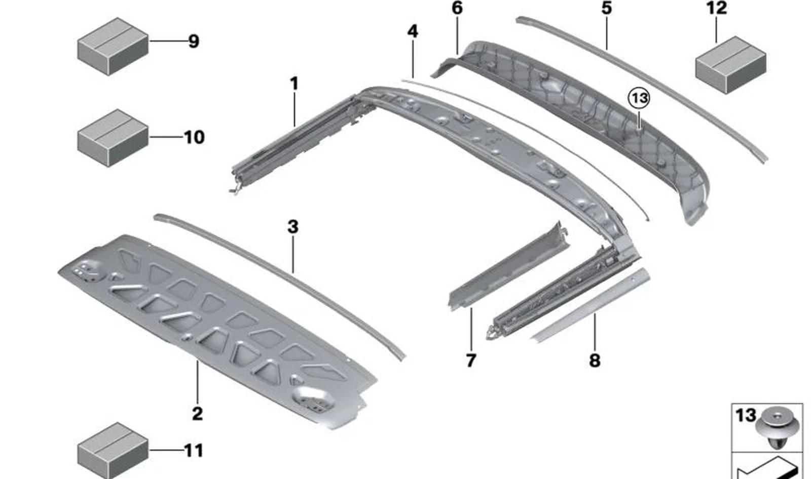 Paramento interior izquierdo OEM 54342758093 para MINI Cabrio R57, R57 LCI, F57, F57 LCI, F57 BEV. Original MINI. - Image 3