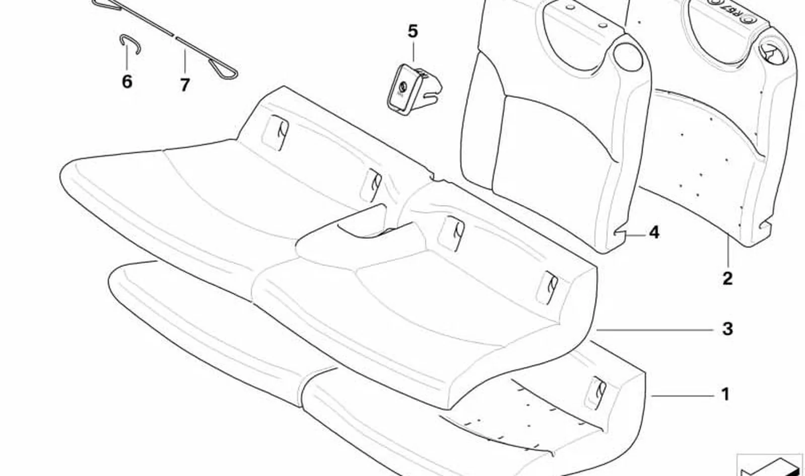 Paramento Isofix derecho OEM 52209178248 para MINI R56, R56 LCI, Clubman R55, Cabrio R57. Original MINI. - Image 4