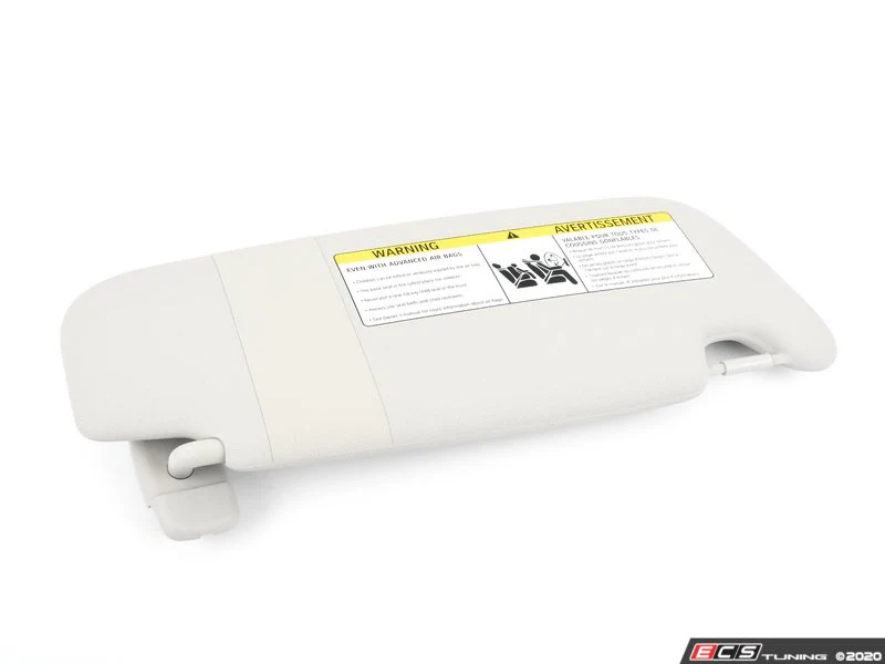 Parasol izquierdo con etiqueta Satellite Grey OEM 51167382107 para MINI F55, F56, F56 BEV, F56 LCI, F56 BEV LCI, F65. Original MINI.