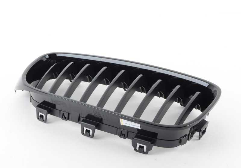 Parrilla decorativa delantera derecha M Performance negro brillo OEM 51712410146 para BMW Serie 3 F34 GT, F34 GT LCI. Original BMW.