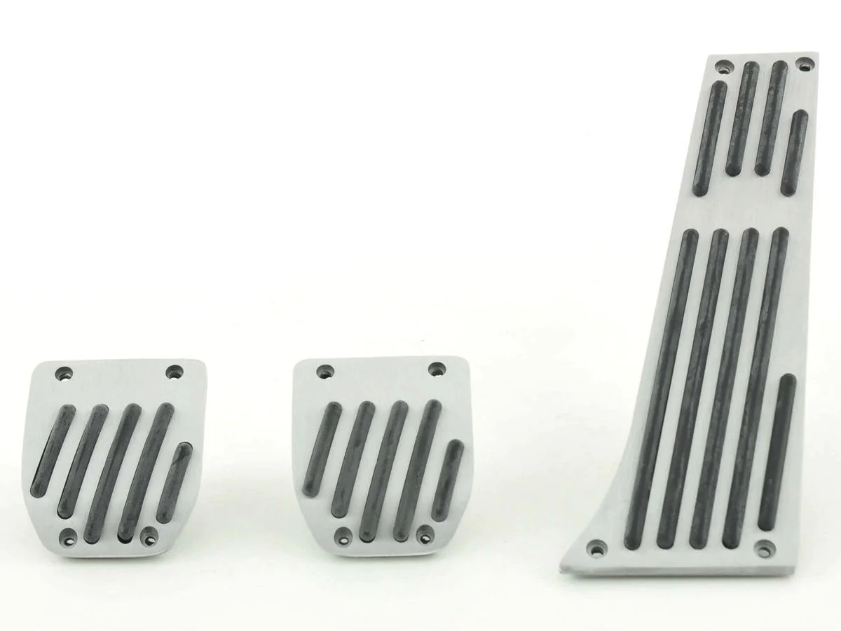 Pedales de aluminio juego de pedales de 3 piezas BMW serie 5 pedales de coche con diseño de rayas
