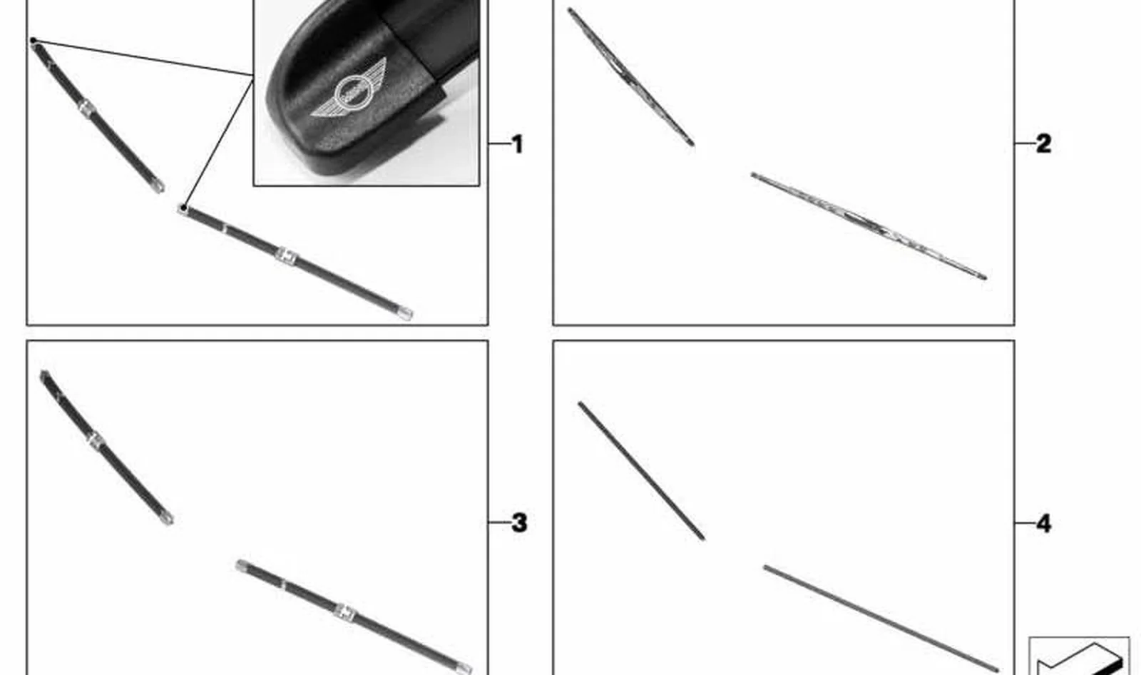 Perfil de goma de escobilla limpiaparabrisas 475 mm OEM 61618229196 para MINI R50, R52, R53, R55, R56, R57… y más. Original MINI. - Image 11