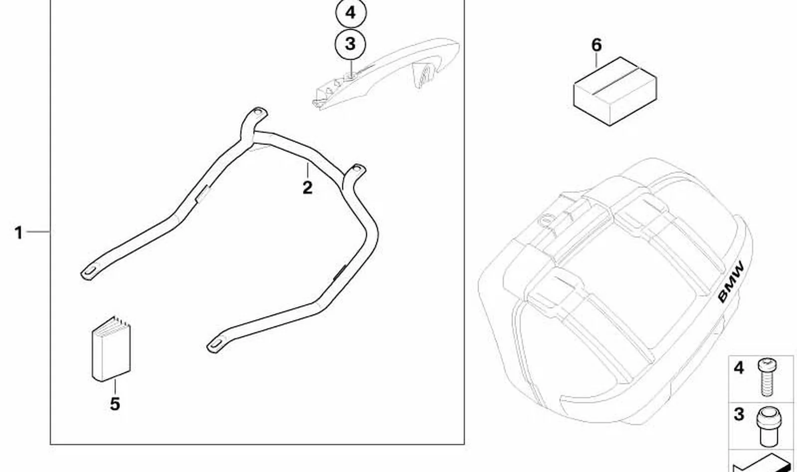 Perno de enclave OEM 71607692134 para motos BMW K1200S, K1300S, K1200R... y más. Original BMW Motorrad.