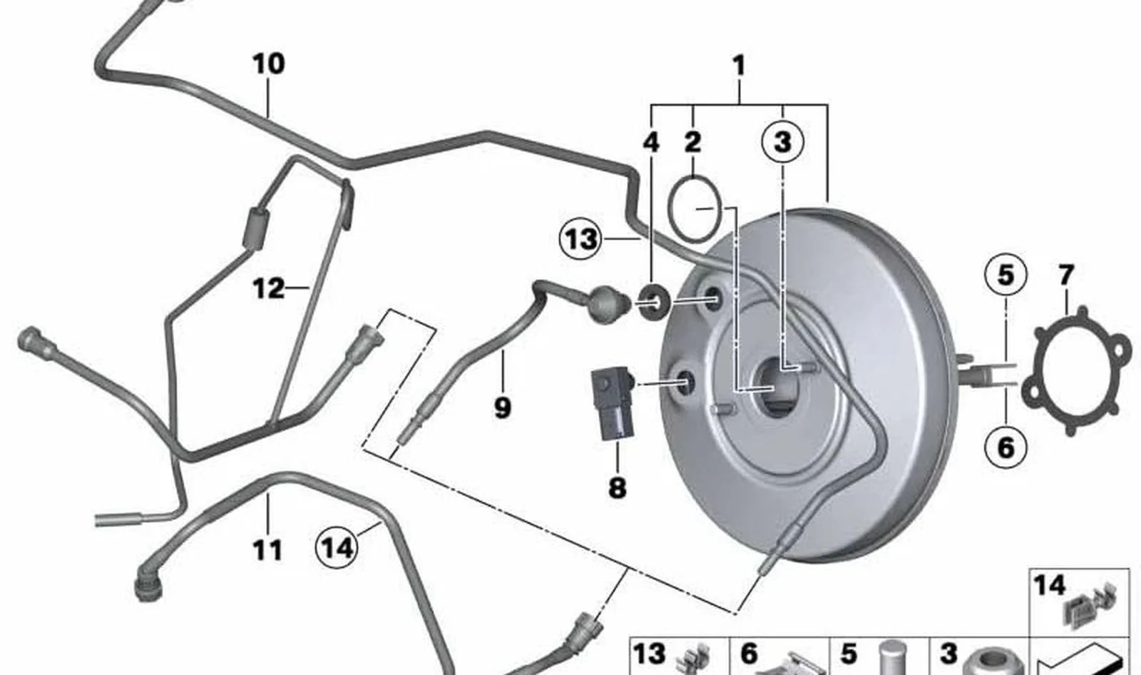 Perno de freno OEM 34336772409 para MINI R55 Clubman, R56, R57 Cabrio, R58 Coupé, R59 Roadster, R60 Countryman, R61 Paceman... y más. Original MINI. - Image 3