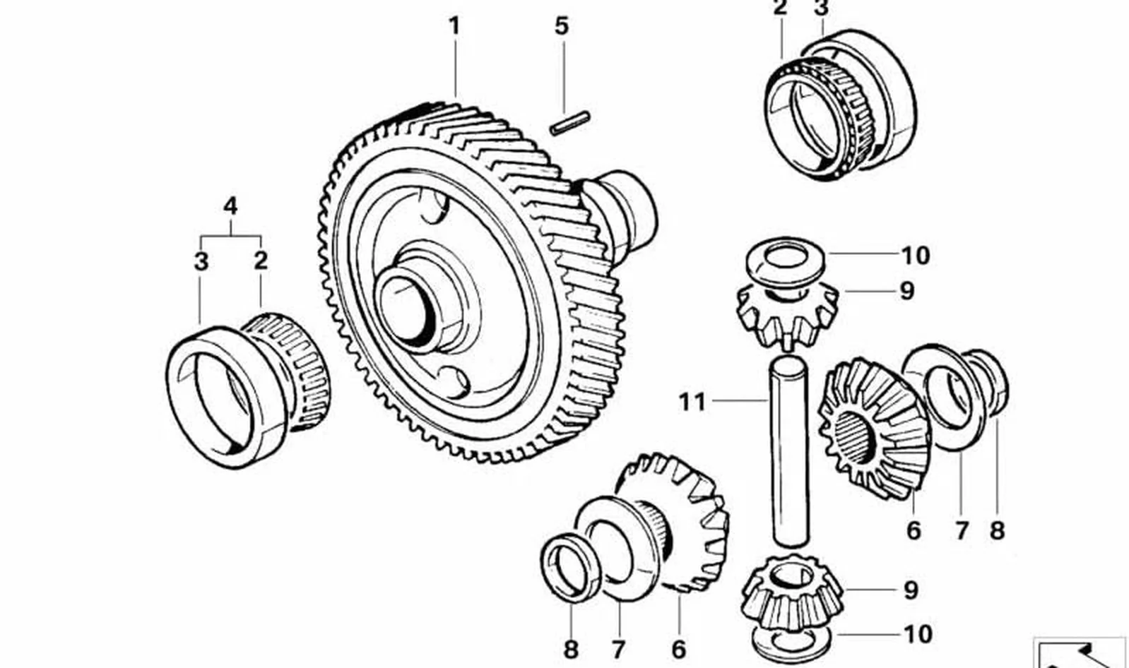 Perno OEM 23001814201 para MINI R50, Cooper, One, 1.4i. Original MINI.