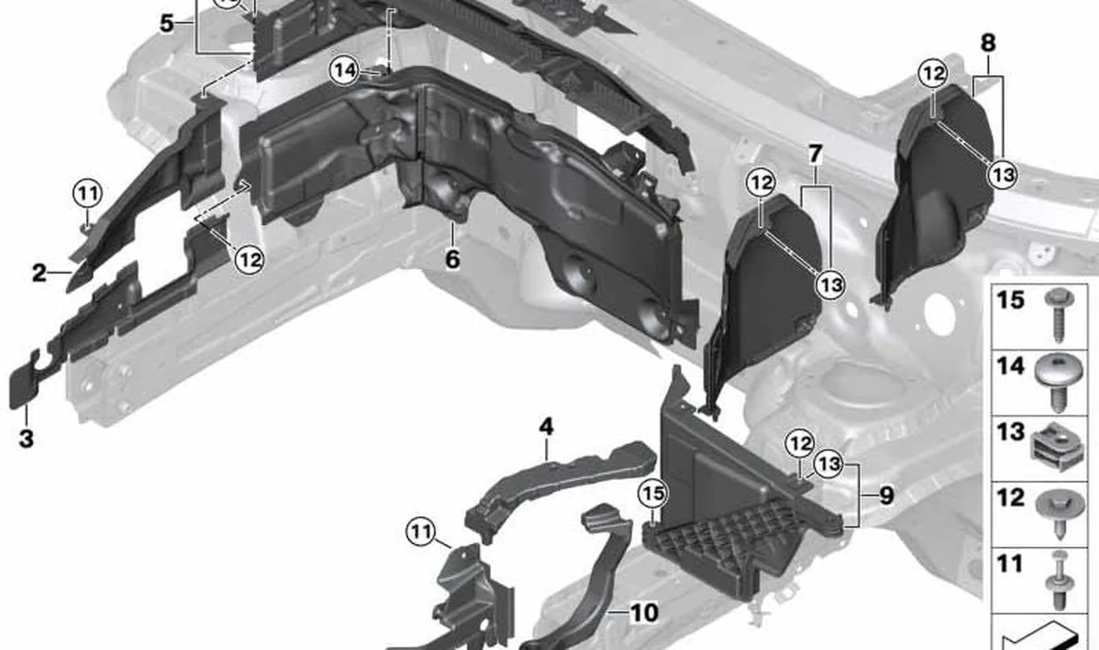 Pieza superior del salpicadero OEM 51717290802 para MINI F56, F55, Cabrio F57. Original MINI.