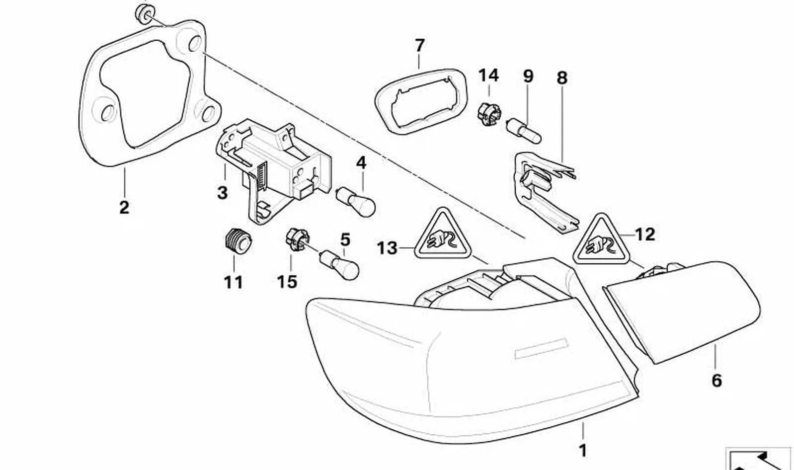Piloto trasero derecho OEM 63217174404 para BMW Serie 3 E92 (2005-2010). Original BMW. - Image 4