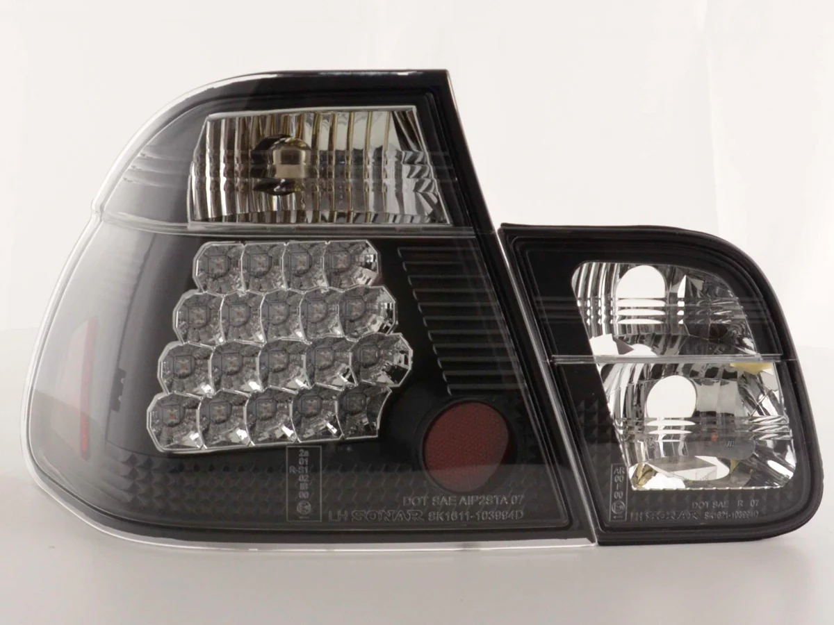 Pilotos traseros LED BMW Serie 3 Berlina E46 98-01 negro - Image 6