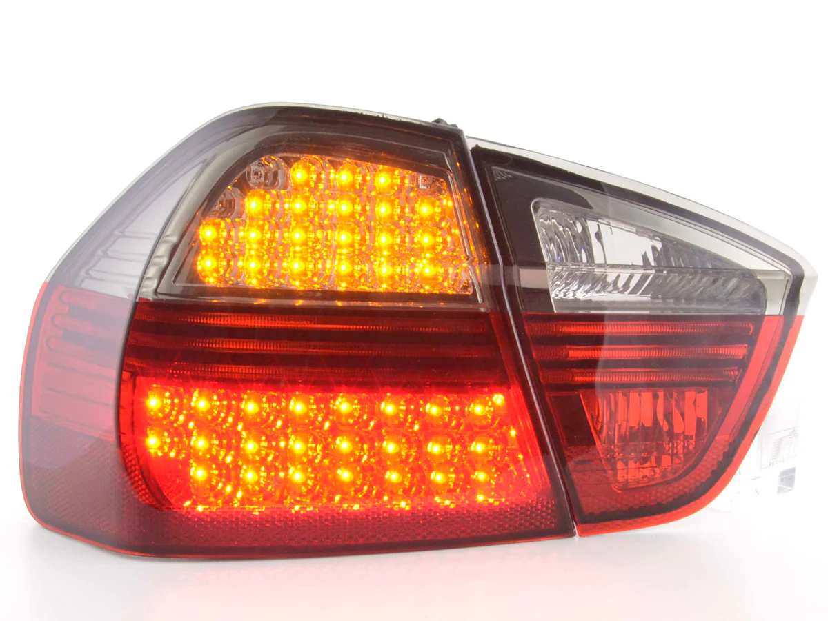 Pilotos traseros LED BMW Serie 3 Berlina E90 05-08 negro/rojo - Image 3
