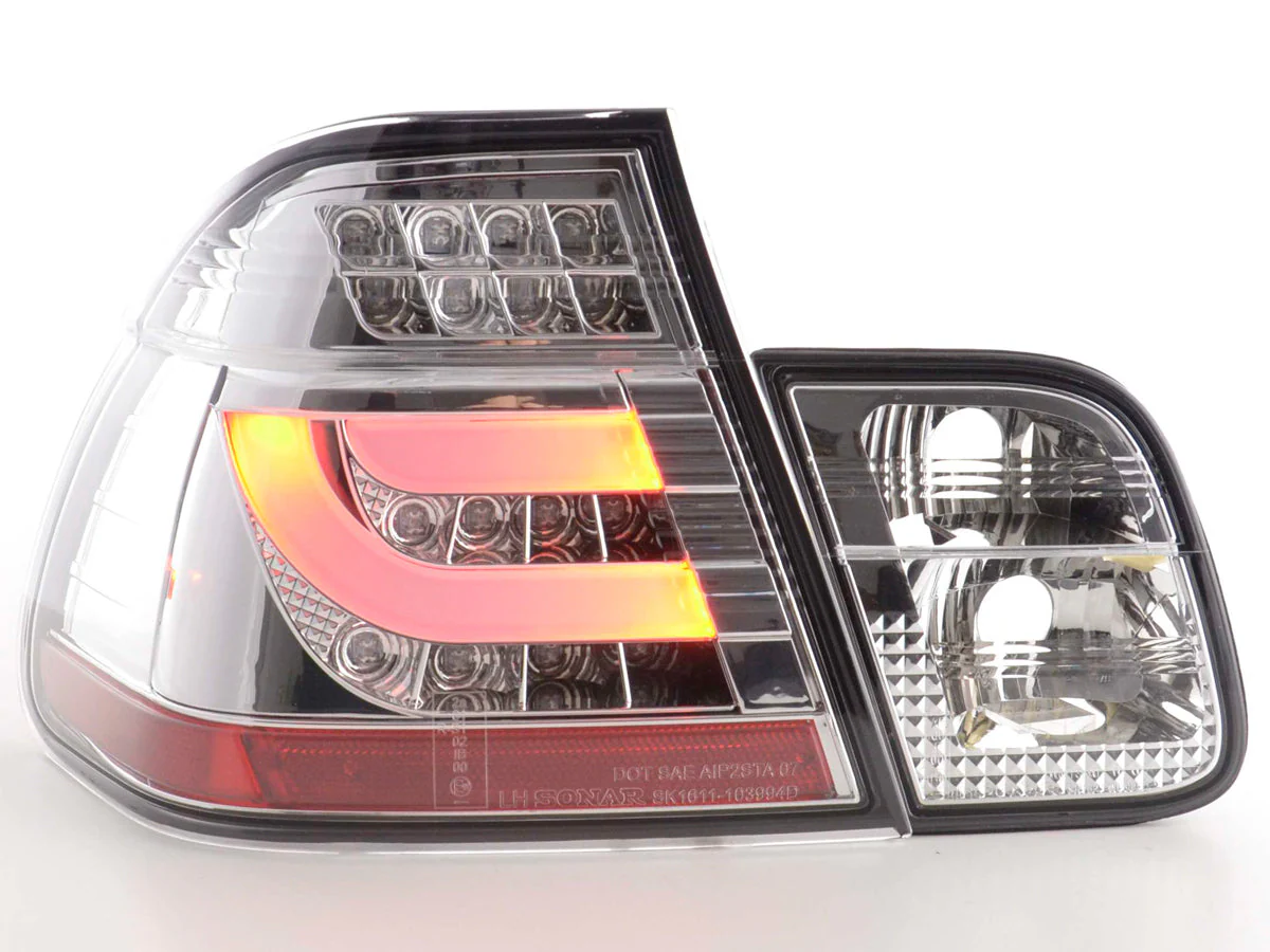 Pilotos traseros LED BMW Serie 3 E46 Berlina 02-05 cromo - Image 2
