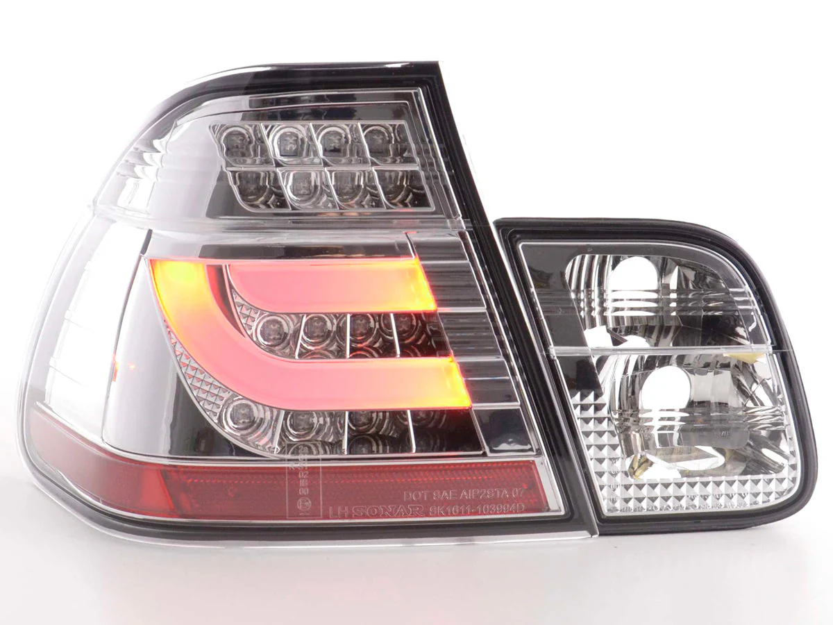 Pilotos traseros LED BMW Serie 3 E46 Berlina 02-05 cromo - Image 3