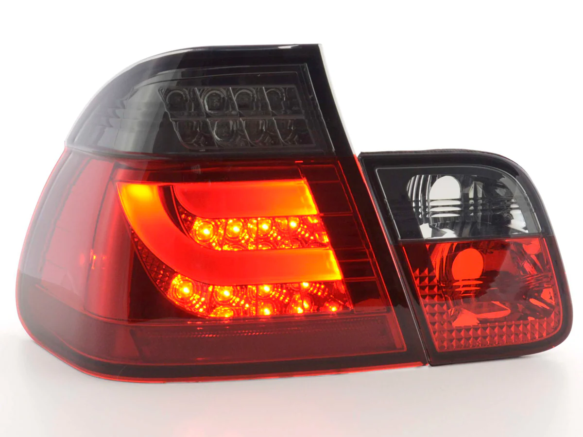 Pilotos traseros LED BMW Serie 3 E46 Berlina 98-01 rojo/negro - Image 2