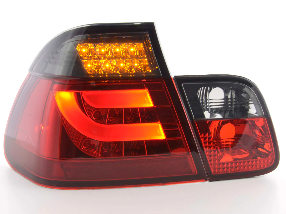 Pilotos traseros LED BMW Serie 3 E46 Berlina 98-01 rojo/negro - Image 3
