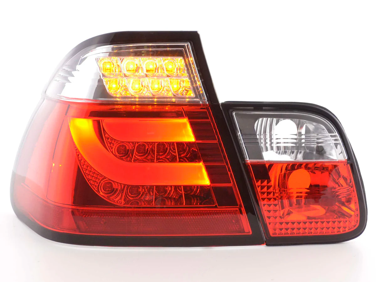 Pilotos traseros LED BMW Serie 3 E46 Berlina restyling 09/2001 a 2005 rojo/transparente - Image 3