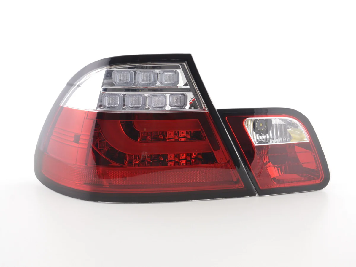 Pilotos traseros LED BMW Serie 3 E46 Coupé 99-02 transparente/rojo - Image 5
