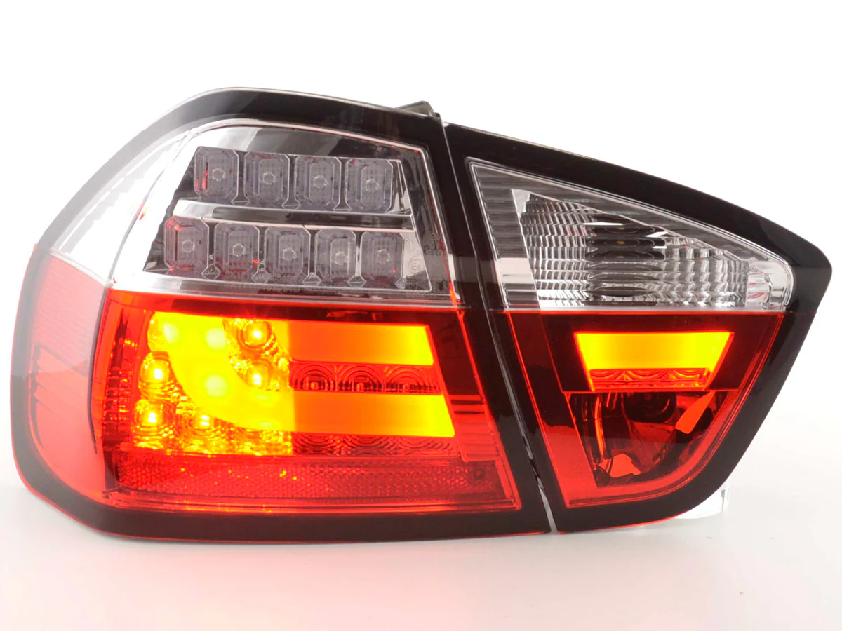 Pilotos traseros LED BMW Serie 3 E90 Berlina 05-08 rojo/transparente - Image 3