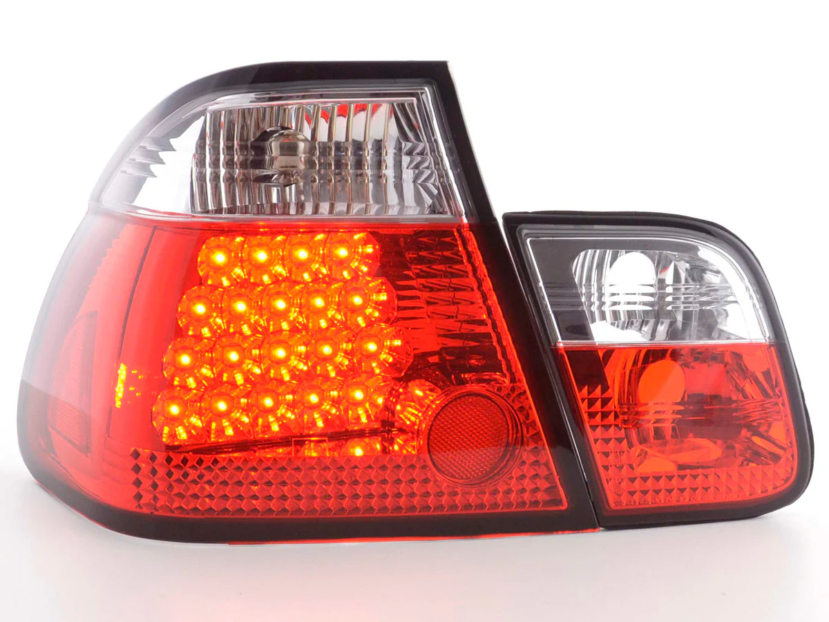 Pilotos traseros LED BMW Serie 3 Berlina E46 98-01 transparente / rojo