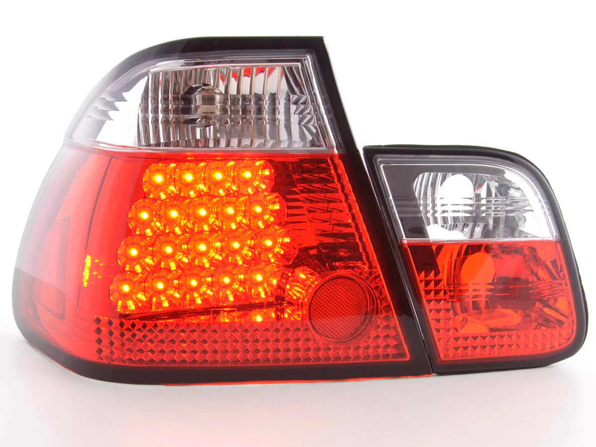 Pilotos traseros LED BMW Serie 3 Berlina E46 98-01 transparente / rojo - Image 2