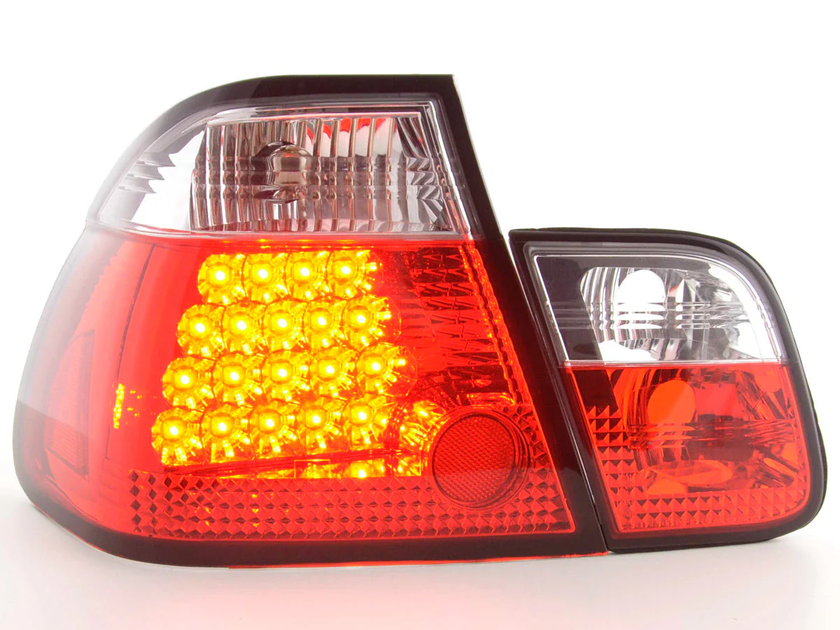 Pilotos traseros LED BMW Serie 3 Berlina E46 98-01 transparente / rojo - Image 3