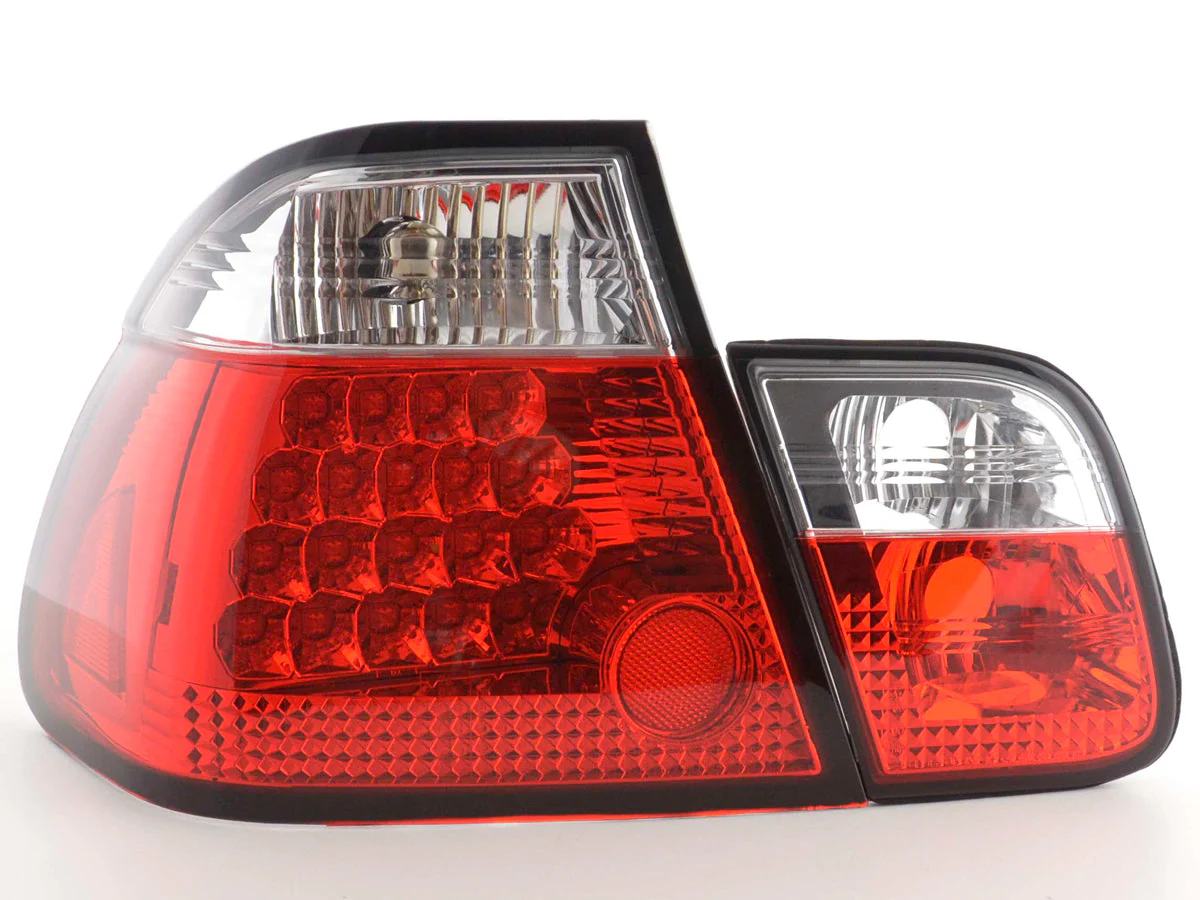 Pilotos traseros LED BMW Serie 3 Berlina E46 98-01 transparente / rojo - Image 6