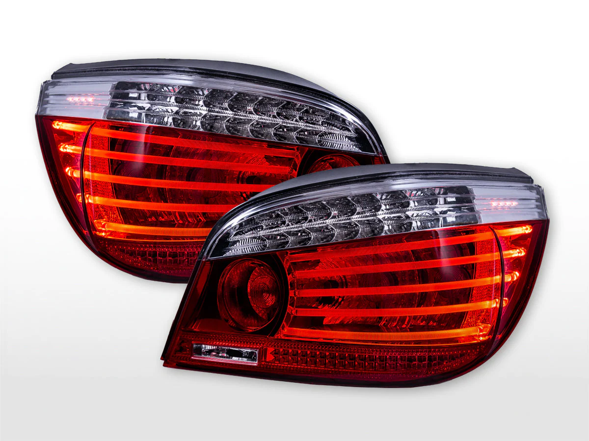Pilotos traseros LED BMW Serie 5 Berlina E60 03- claro / rojo - Image 2