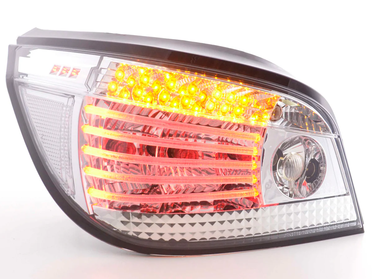 Pilotos traseros LED BMW Serie 5 Berlina Tipo E60 04-07 Cromados - Image 2