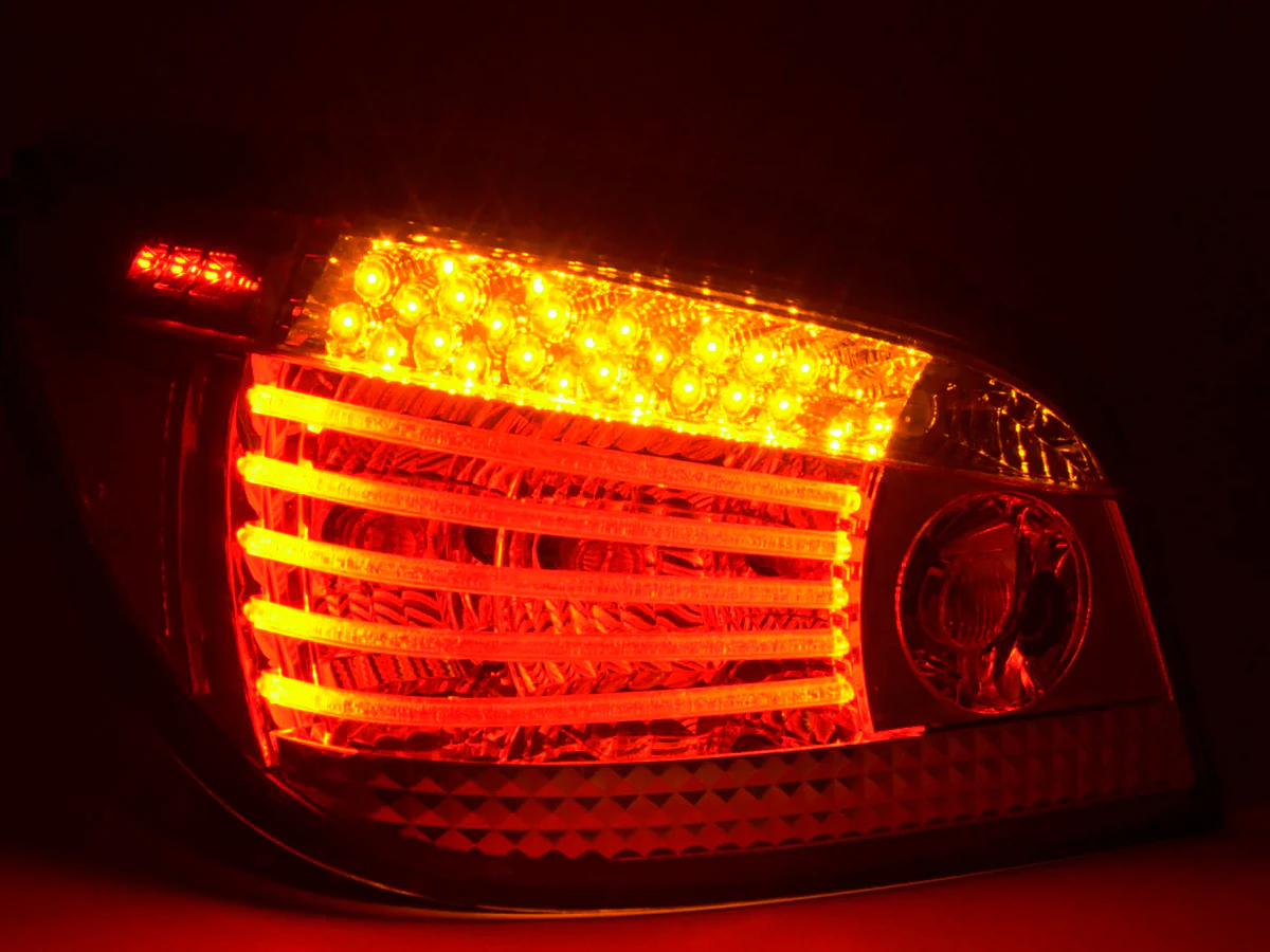 Pilotos traseros LED BMW Serie 5 Berlina Tipo E60 04-07 Cromados - Image 4