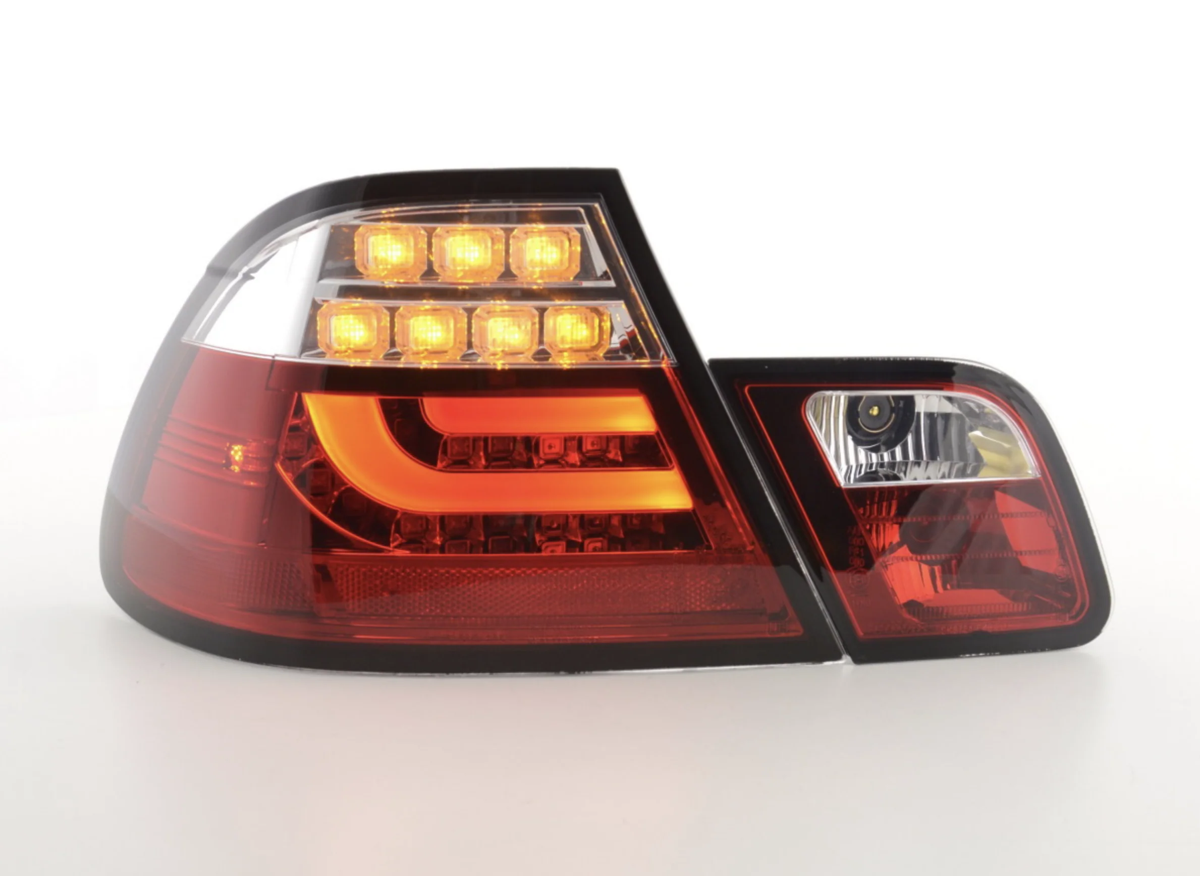 Pilotos traseros LED BMW Serie 3 E46 Coupe 03-07 rojo / transparente - Image 3