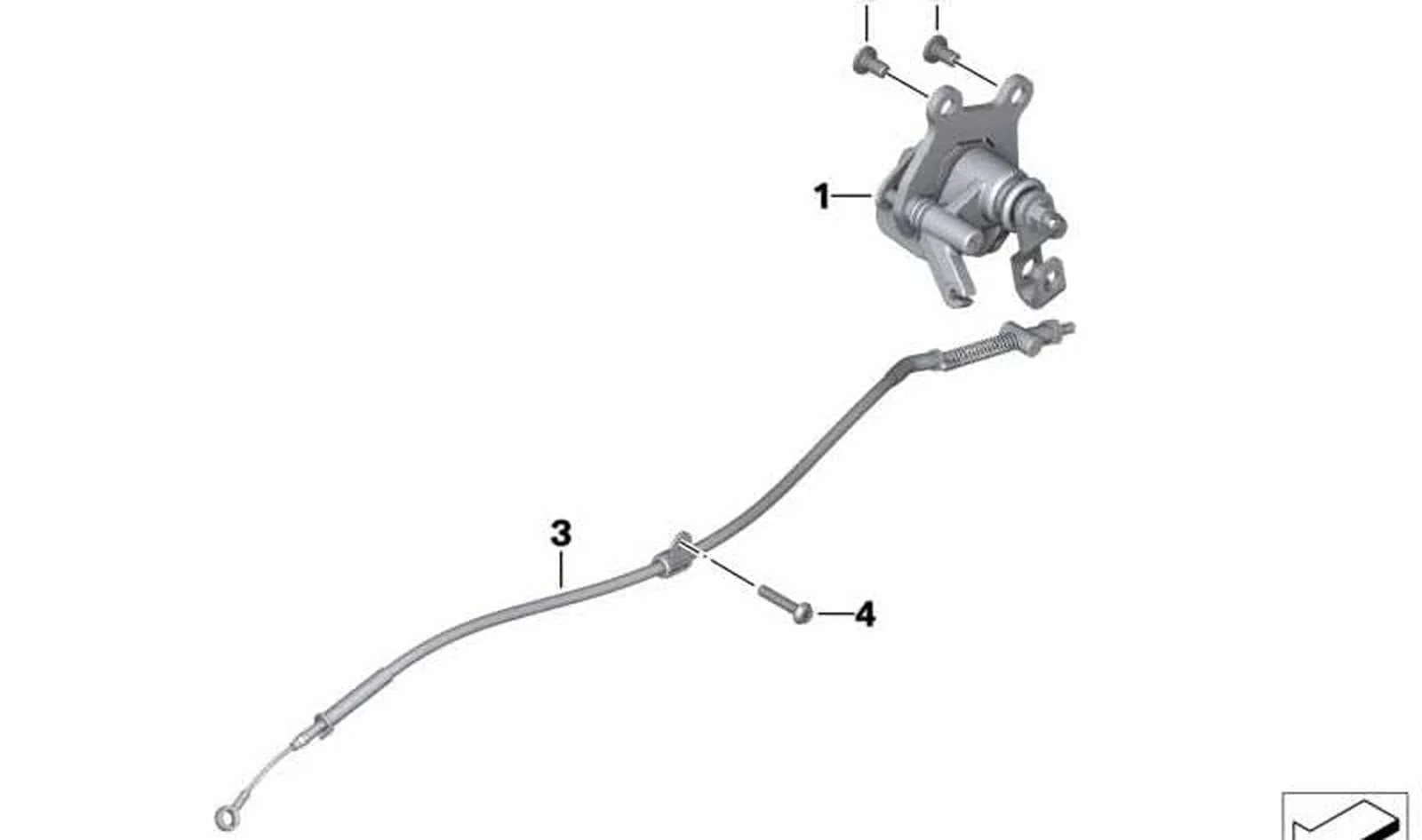 Pinza de freno de estacionamiento OEM 34218545038 para motos BMW C evolution, C 600 Sport, C 650 GT... y más. Original BMW Motorrad.