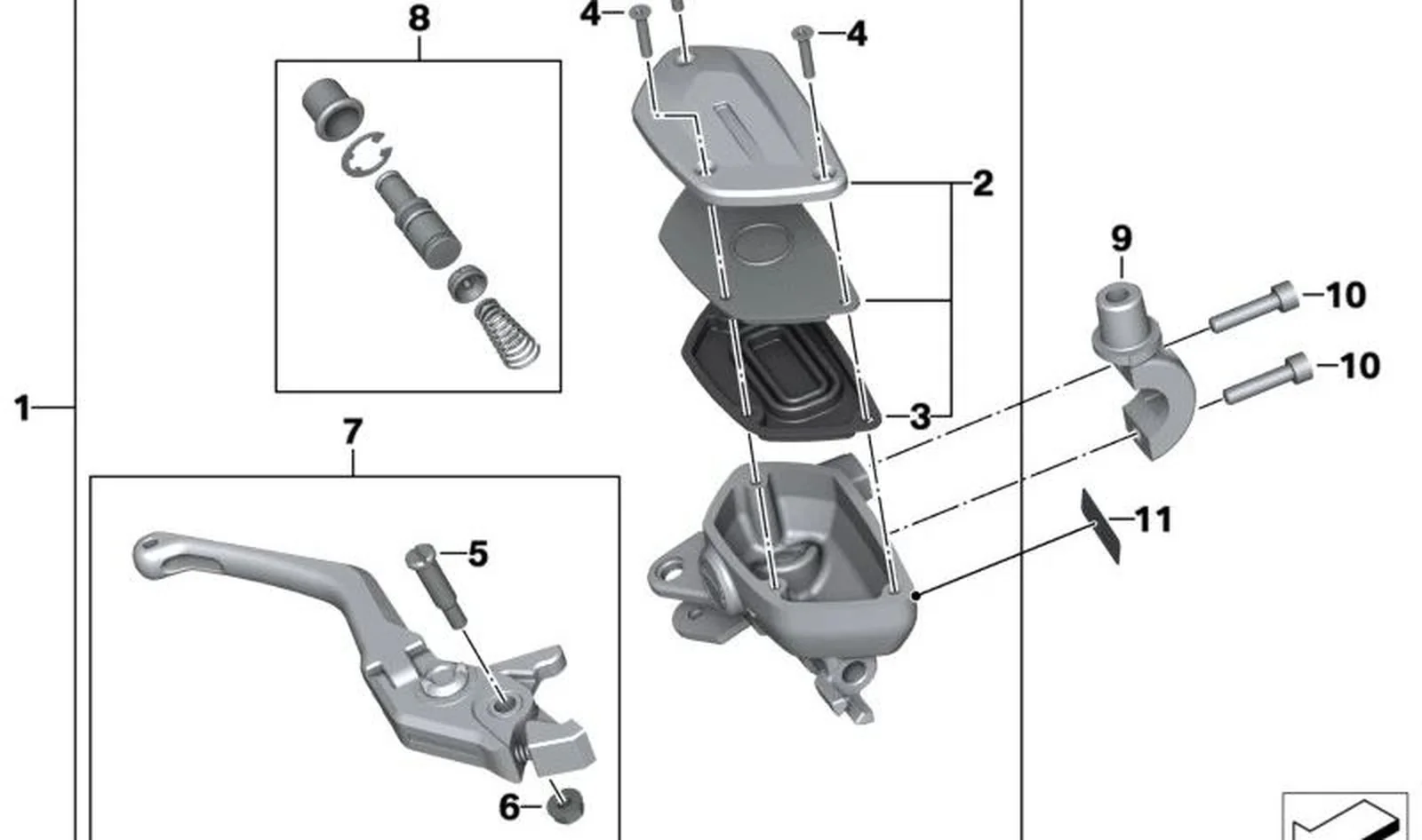 Pistón OEM 32728562179 para motos BMW R nineT, F 750 GS, F 850 GS... y más. Original BMW Motorrad.