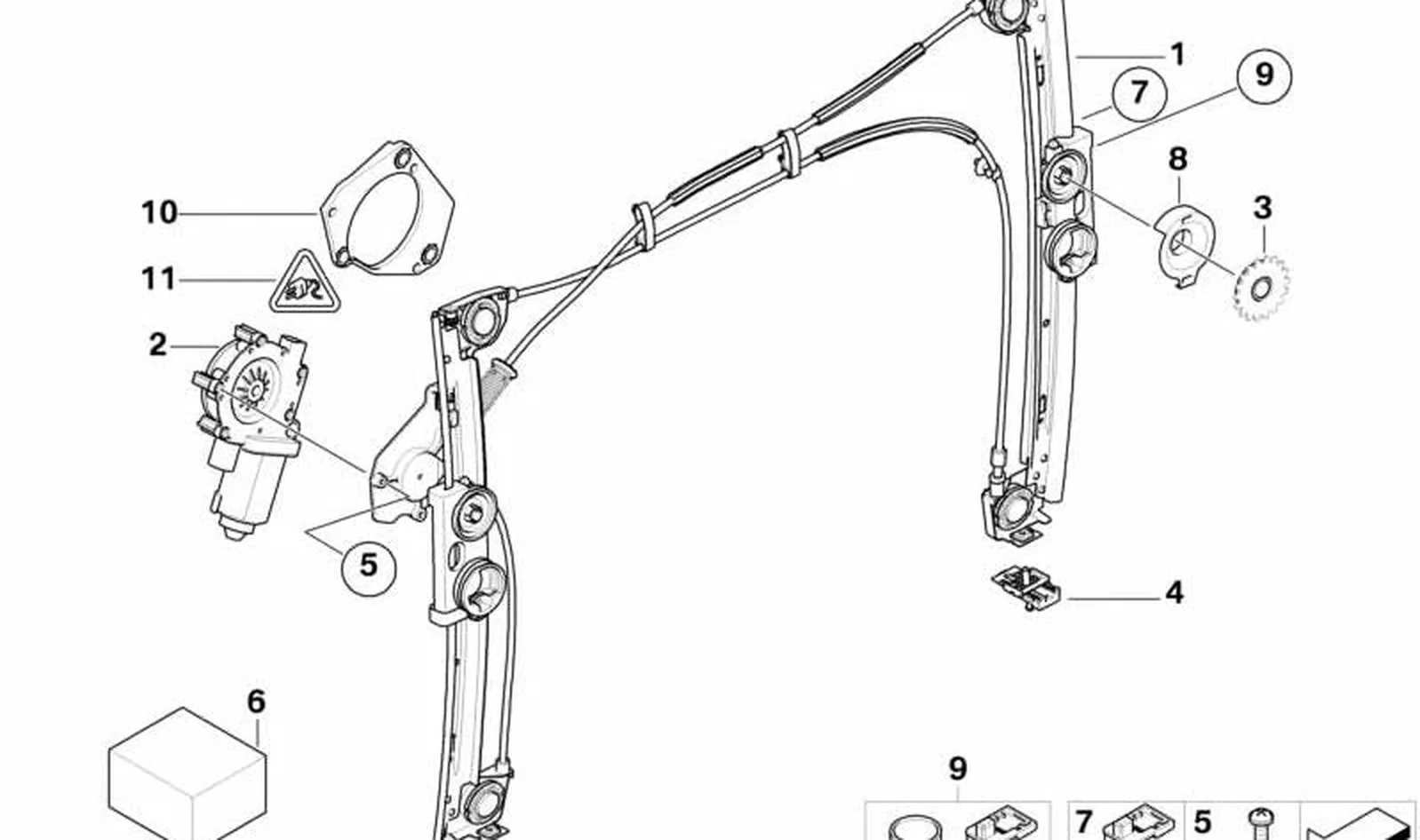Placa adaptador derecha OEM 51337197472 para MINI R50, R53, Cabrio R52. Original MINI. - Image 4