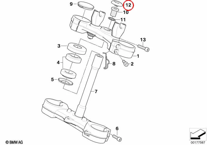 Plaquita OEM 51142328447 para motos BMW R 1200 GS, R nineT, S 1000 RR, F 800 GS... y más. Original BMW Motorrad. - Image 2