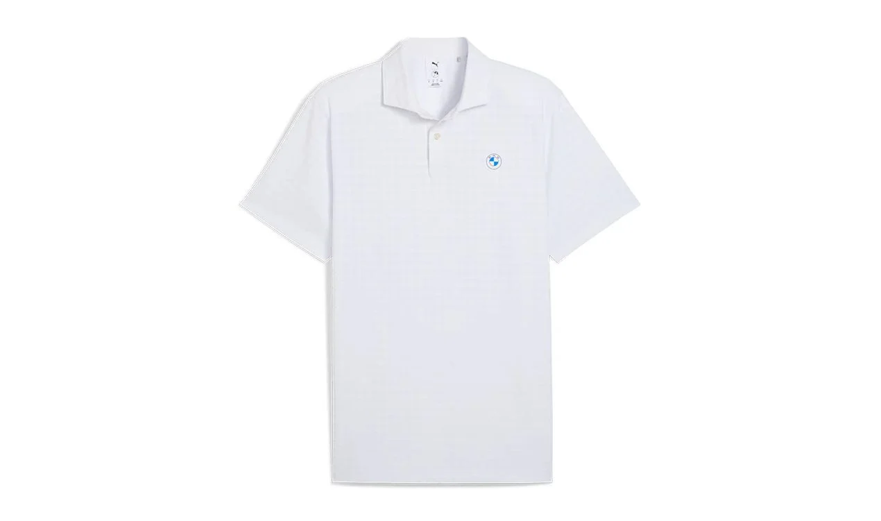 Polo de pata de gallo blanco para BMW Golf 2025, talla S, M, L, XL, XXL. Válido para BMW. Original BMW.