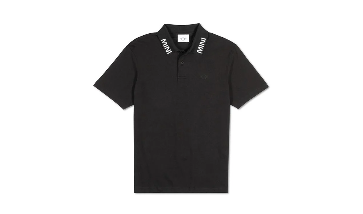 Polo para hombre negro talla XL con marca denominativa MINI OEM 80145B54F17 válido para MINI. Original MINI
