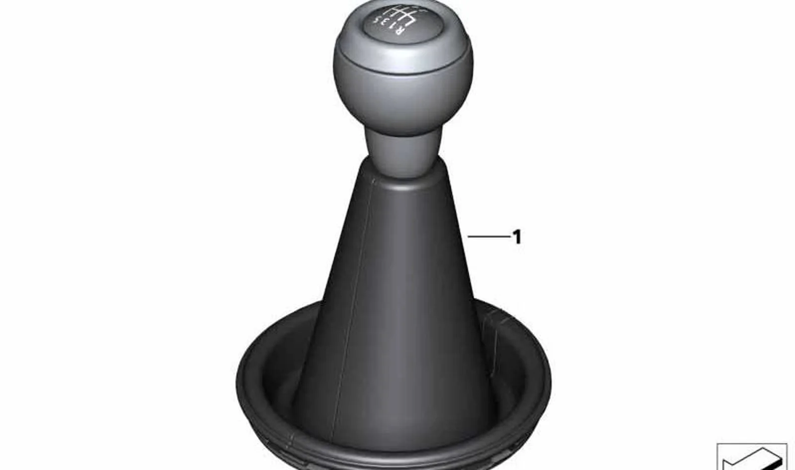 Pomo de cambio de marchas de cuero OEM 25117631031 para MINI R56 LCI (03/2009-11/2013). Original MINI. - Image 4