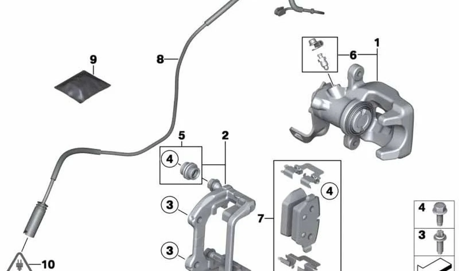 Porta frenos trasero OEM 34219809296 para MINI Countryman R60, Paceman R61. Original MINI. - Image 6