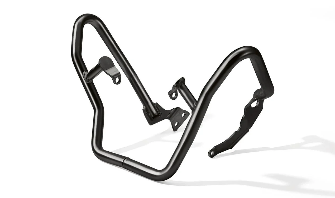 Protector de motor negro OEM 77145A5A4C7 para motos BMW G 310 GS, G 310 R. Original BMW Motorrad.