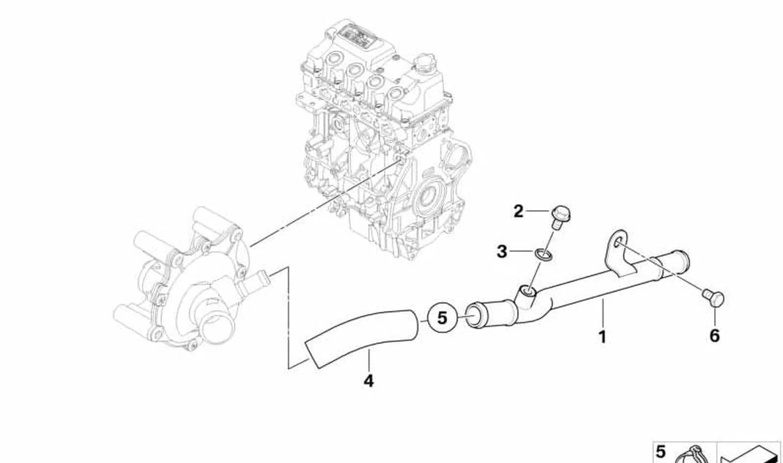 Racor para mangas OEM 11537509199 para MINI R52, R53. Original MINI. - Image 2